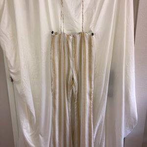 FUNKY STRIPED OVERALL PANTS